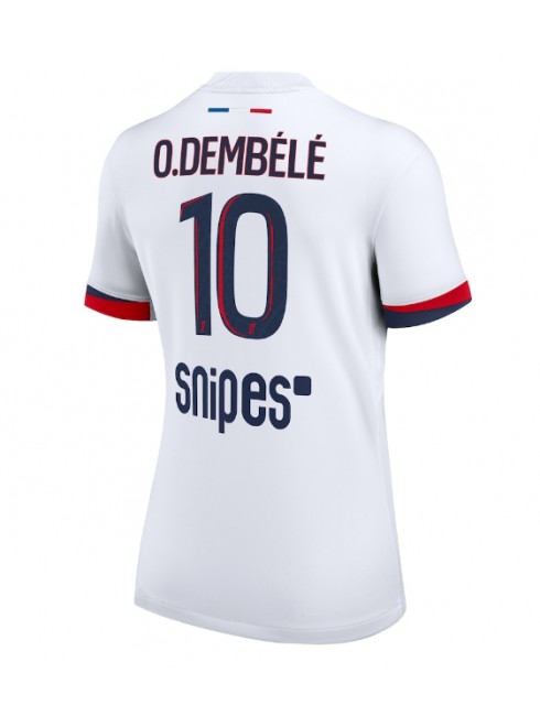 Billige Paris Saint-Germain Ousmane Dembele #10 Bortedrakt Dame 2025-26 Kortermet Billige Paris Saint-Germain Ousmane Dembele #10 Bortedrakt Dame 2025-26 Kortermet